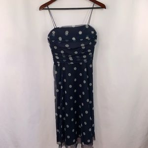 Eliza J Dress A-Line Midi 10 Polka Dot Sleeveless